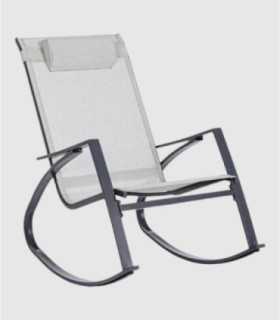 Anthracite white Demid rocking chair