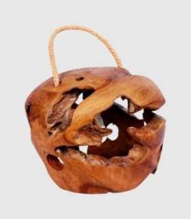 Lampara madera teca