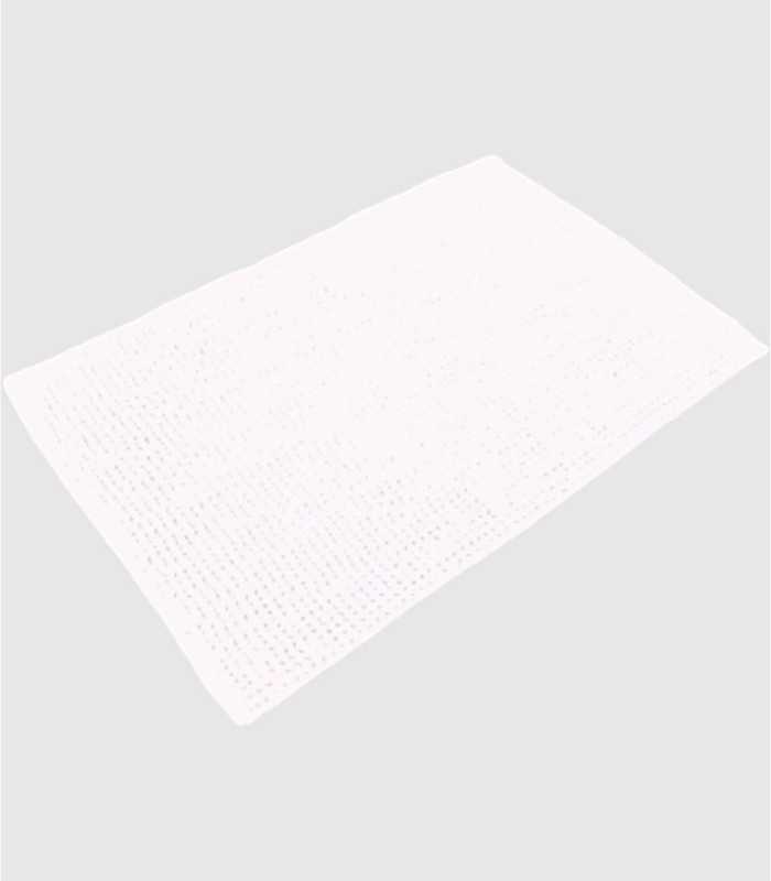 Wit Chenille vloerkleed