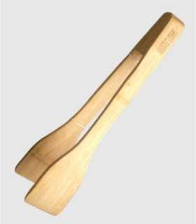 Pinzas de cocina de bambú