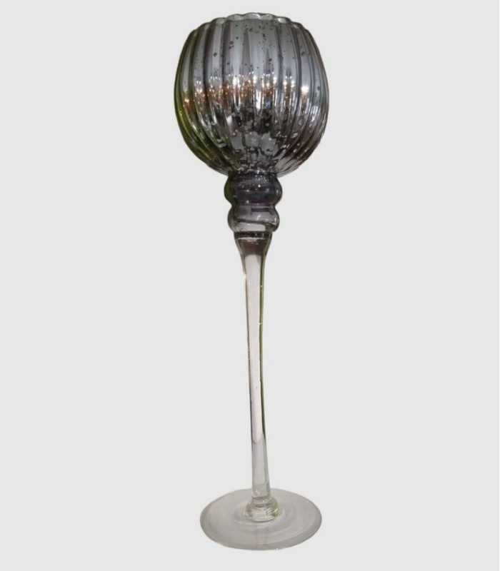 Christmas candlestick with black crystal.