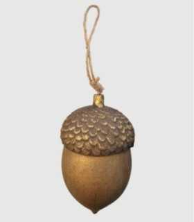 Christmas decoration acorn 9x16cm.