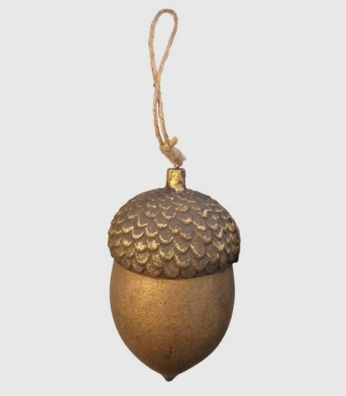 Christmas decoration acorn 9x16cm.