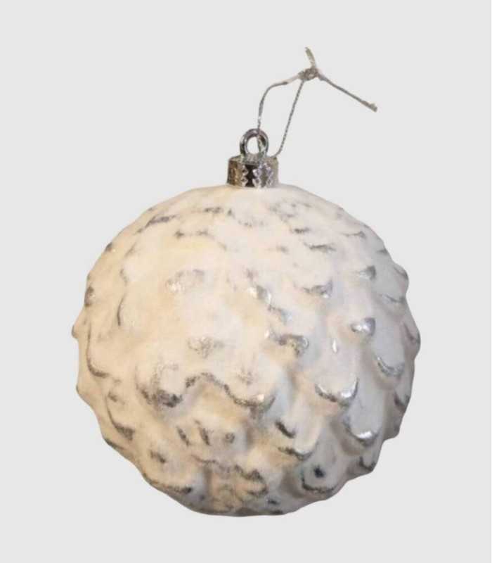 Bola navidad escamas 10cm.