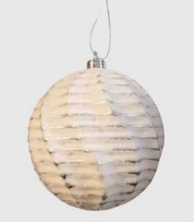 Spiraal kerstbal 10cm.