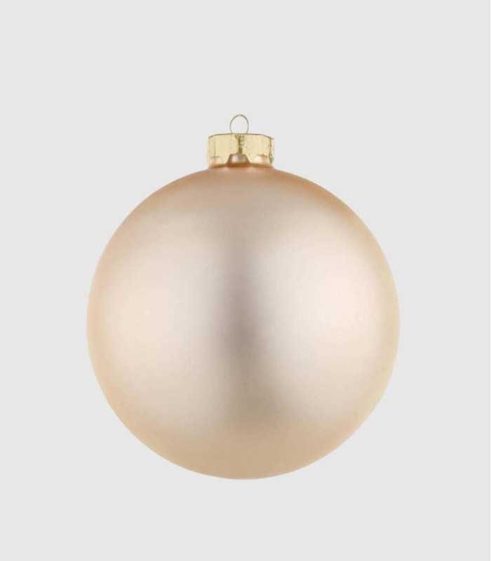 lichte champagne kerstbal