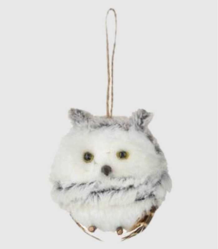 Hanging Christmas decoration in the shape of an owl