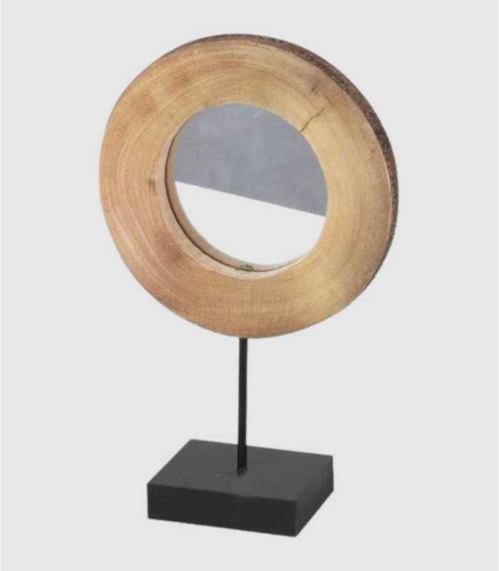 Wooden Log Mirror